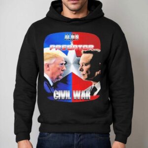 Trump Vs Elon Musk Alien Vs Predator Civil War Hoodie
