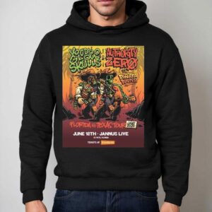 Voodoo Glow Skulls Authority Zero Jun Jannus Live Cowboy Skeleton Hoodie