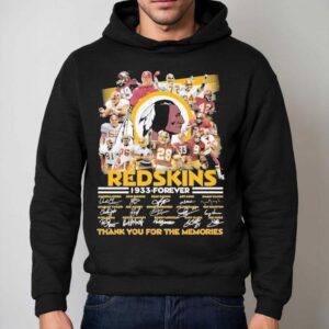 Washington Commanders Redskins Forever Thank You For The Memories Signatures Hoodie
