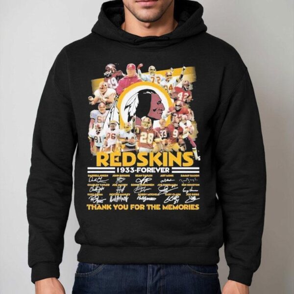 Washington Commanders Redskins 1933 Forever Thank You For The Memories Signatures Shirt