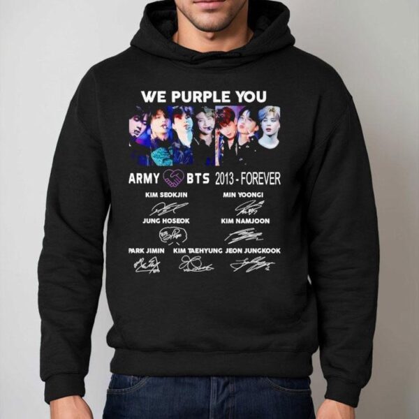 We Purple You Army Bts 2013 Forever Signatures Shirt