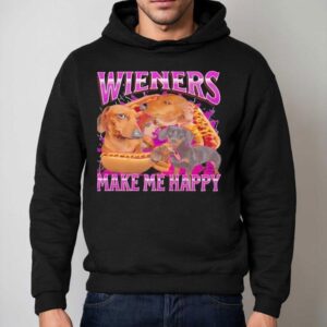 Wieners Make Me Happy Dachshund Dog Hoodie