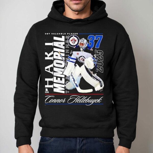 Winnipeg Jets Connor Hellebuyck 2025 Hart Memorial Trophy Winner Mvp Shirt