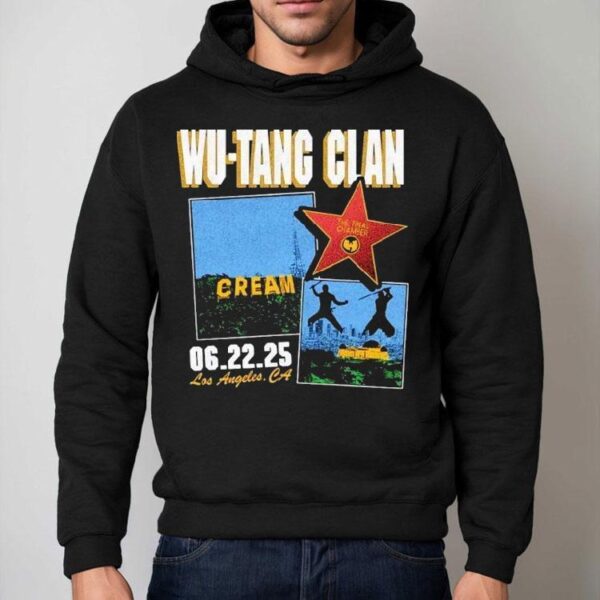 Wu-tang Clan Cream June 22 2025 Crypto Com Arena Los Angeles Ca Shirt
