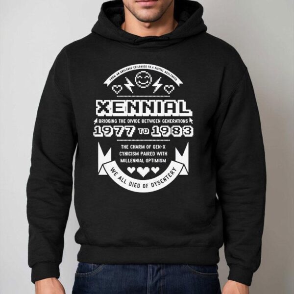Xennial Bridging The Divide Between Generation 1977 To 1983 Shirt