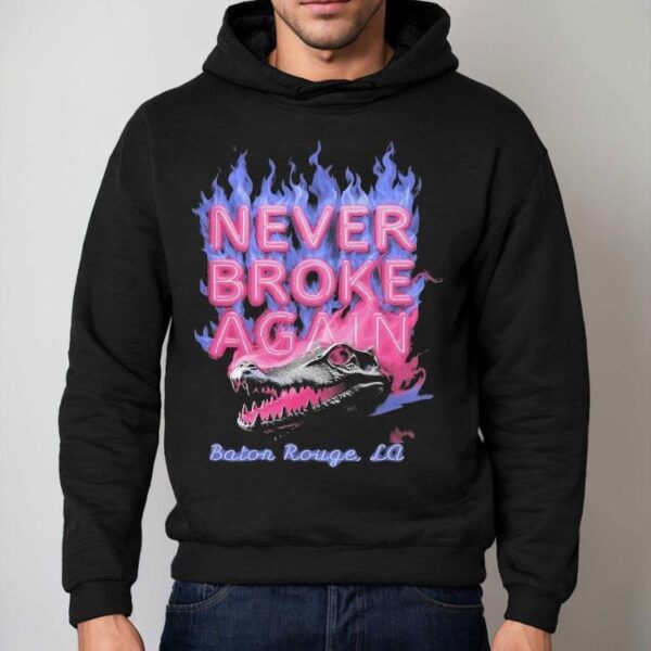 Youngboy Never Broke Again Baton Rouge La Chrome Gator Flames Shirt