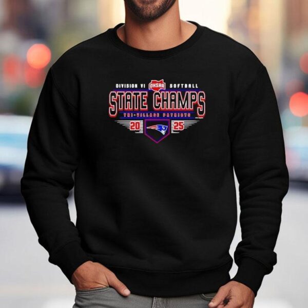 2025 Ohsaa Softball Division Vi State Champions Tri-village Patriots Shirt