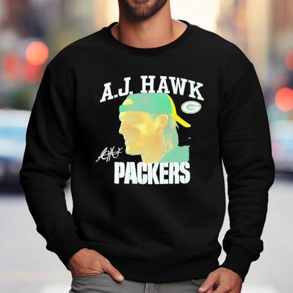 Aj Hawk Green Bay Packers Signature Shirt