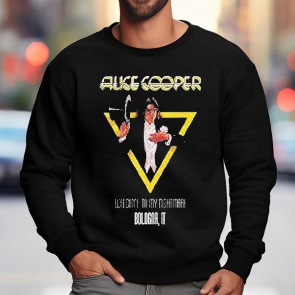 Alice Cooper Welcome To My Nightmare City In Bologna It 2025 Shirt