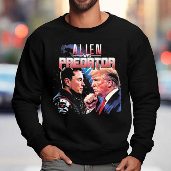 Alien Vs Predator Elon Musk Vs Donald Trump Shirt
