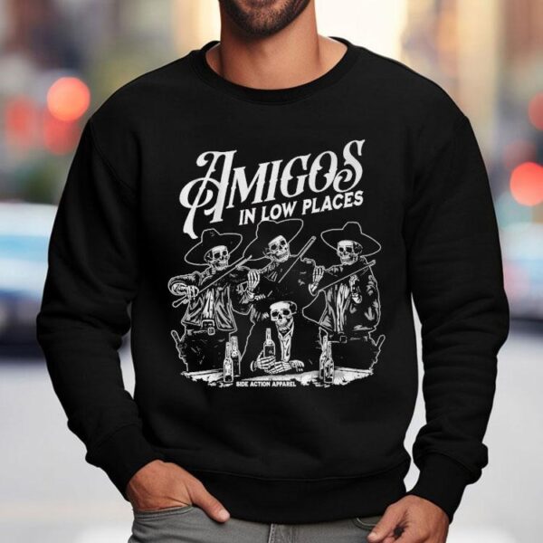Amigos In Low Places Skeleton Shirt