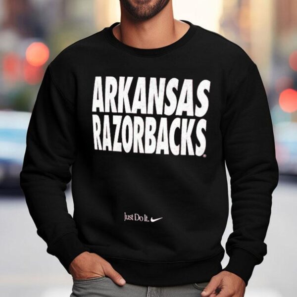 Arkansas Razorbacks Omahogs 2025 College World Series Dugout The Arkansas Razorbacks Are Here To Win Just Do It Nike Shirt