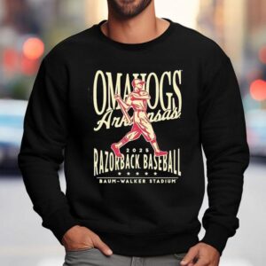 Arkansas Razorbacks Omahogs Baseball Baum Walker Stadium Sweatshirt