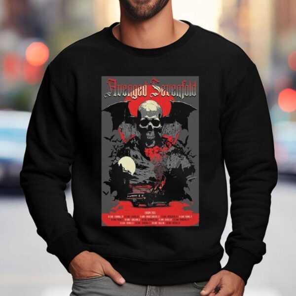 Avenged Sevenfold June 7 2025 Athens Gr Tour Shirt