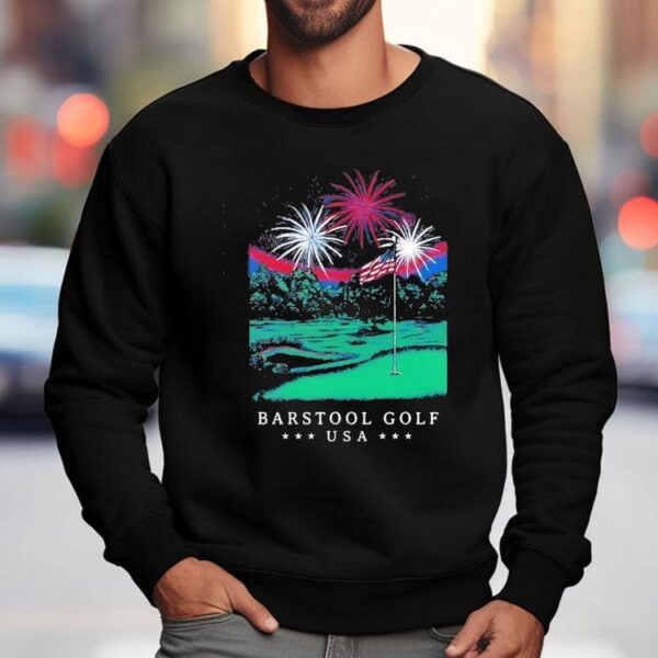 Barstool Golf Usa Fireworks 4th Of July Shirt
