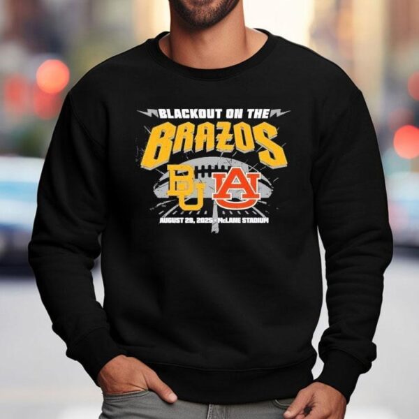 Baylor Bears Vs Auburn Tigers Blackout On The Brazos 2025 Shirt