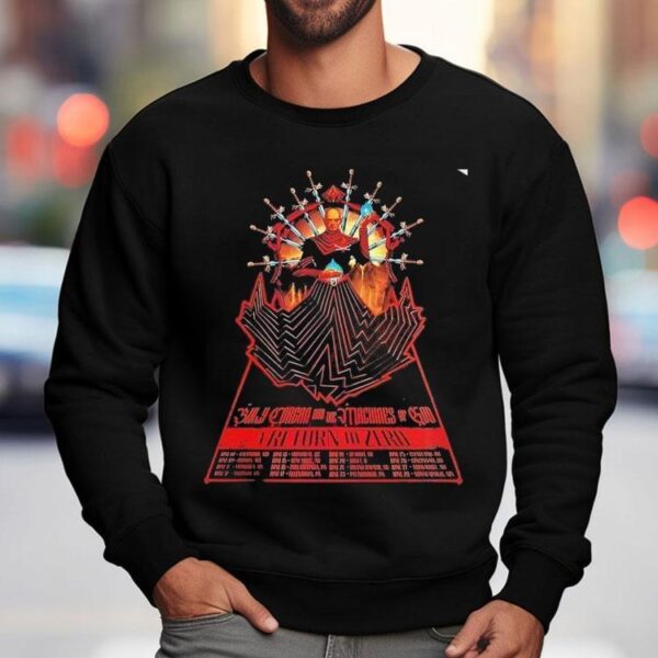 Billy Corgan And The Machines Of God A Return To Zero 2025 Tour Dates Gig In Baltimore Maryland Swords Shirt