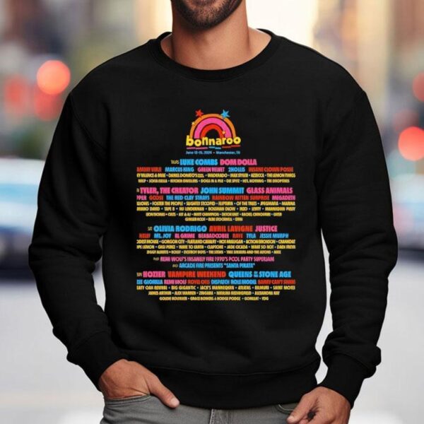 Bonnaroo June 12-15 2025 Manchester Tennessee Shirt