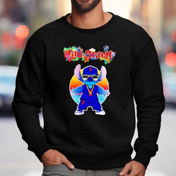 Boston Red Sox X Lilo And Stitch Baseball Shirt