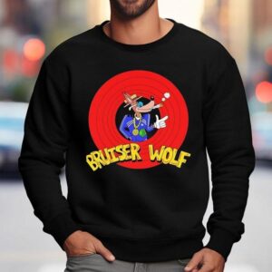 Bruiser Wolf Smoking Cartoon Logo Sweatshirt