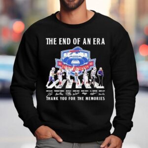 Buffalo Bills The End Of An Era Farewell Tour Thank You For The Memories Road Abbey Signatures Sweatshirt