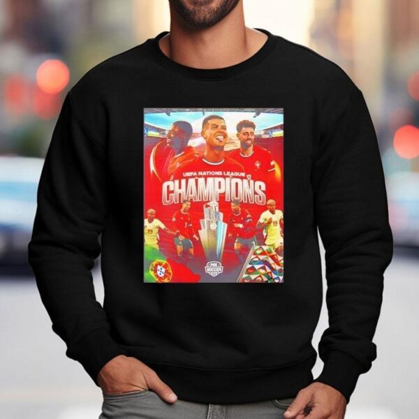 Celebrates Portugal The Champions Uefa Nations League Champion 2025 Shirt