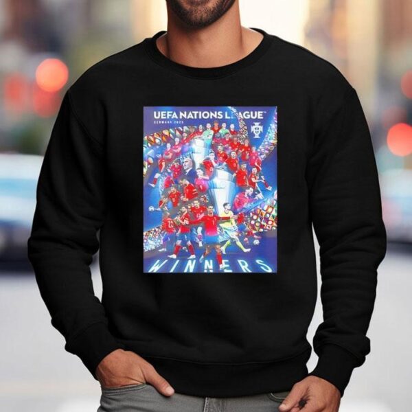 Celebrates Winners Portugal Wins Uefa Nations League Germany 2025 Shirt
