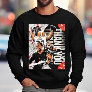 Cleveland Browns Thank You To Nick Chubb For Giving Your All To City And Team Sweatshirt