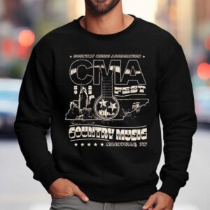 Cma Fest Country Music Association Outline Nashville Tn Sweatshirt
