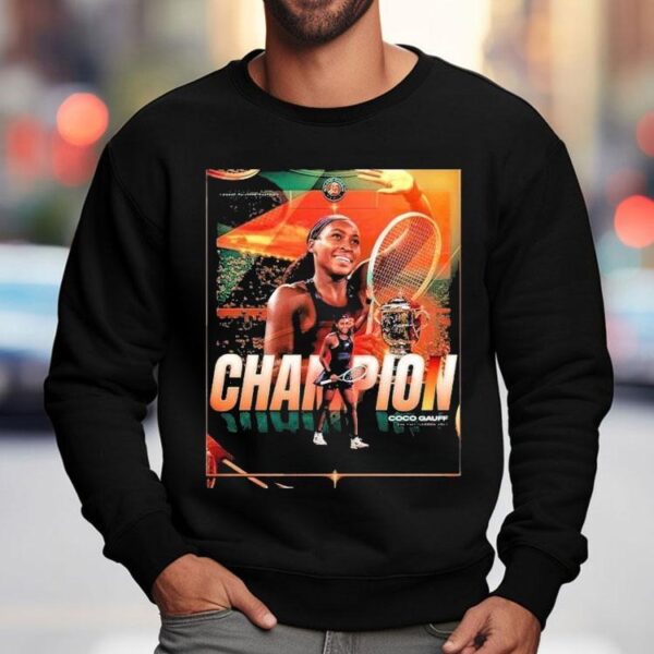 Coco Gauff Clinched The 2025 Roland Garros Champions Shirt