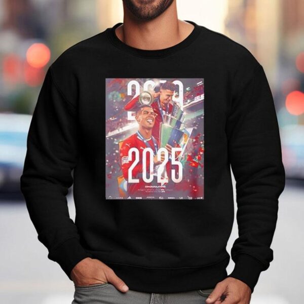 Congratulations Cristiano Ronaldo Portugal The Champions Uefa Nations League 2025 For Second Time After 2019 Shirt