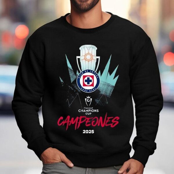 Cruz Azul Club De Futbol Concacaf Champions Cup Campeones 2025 Trophy Shirt