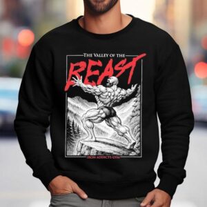 Ct Fletcher The Valley Of The Beast Iron Addicts Gym Sweatshirt