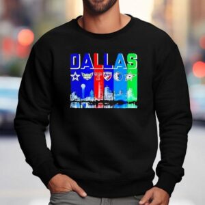 Dallas Skyline City Sports Team Logo Sweatshirt