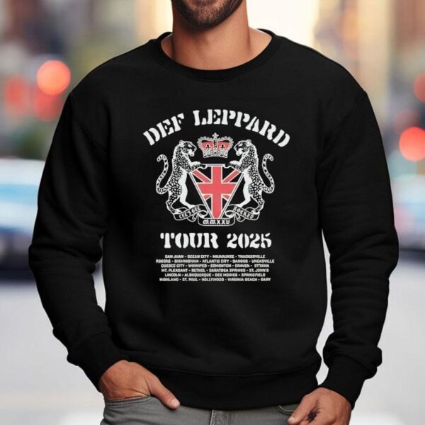 Def Leppard Let’s Get Rocked 2025 Tour Shirt