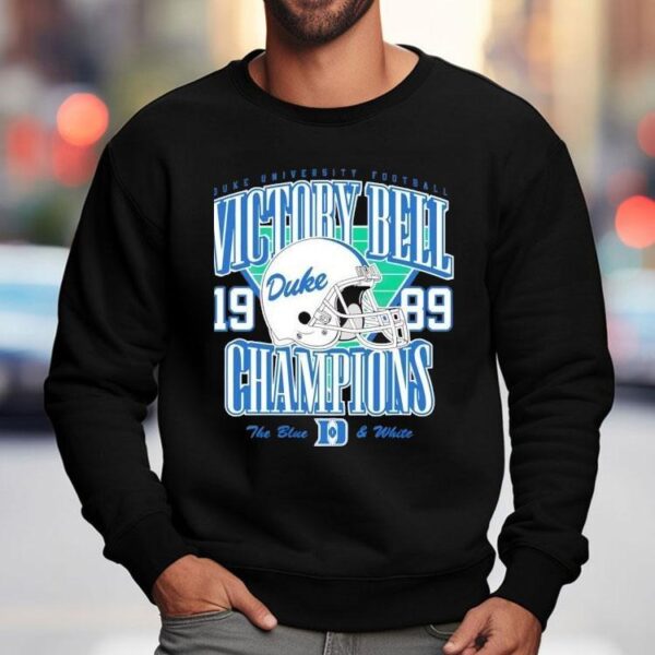 Duke Football Helmet 1989 Victory Bell Champions Shirt