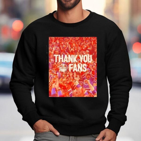 Edmonton Oilers Thank You Fans Photo Shirt