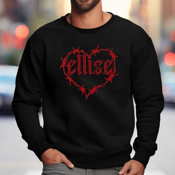 Ellise Rhinestone Ellise Heart Shirt