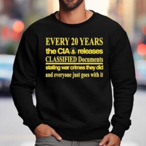 Every Years The Cia Releases Classified Documents Stating War Crimes They Did And Everyone Just Goes With I Sweatshirt