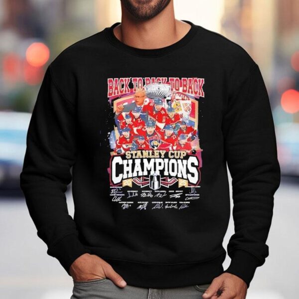 Florida Panthers Nhl Stanley Cup Champions 2025 Signatures Shirt