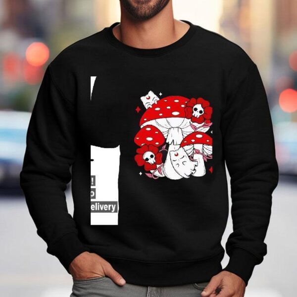 Ghost Cat And Mushrooms Shirt
