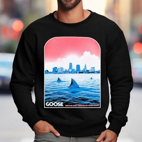 Goose June 19-20 2025 Jacobs Pavilion At Nautica, Cleveland, Oh Shark Fin Shirt