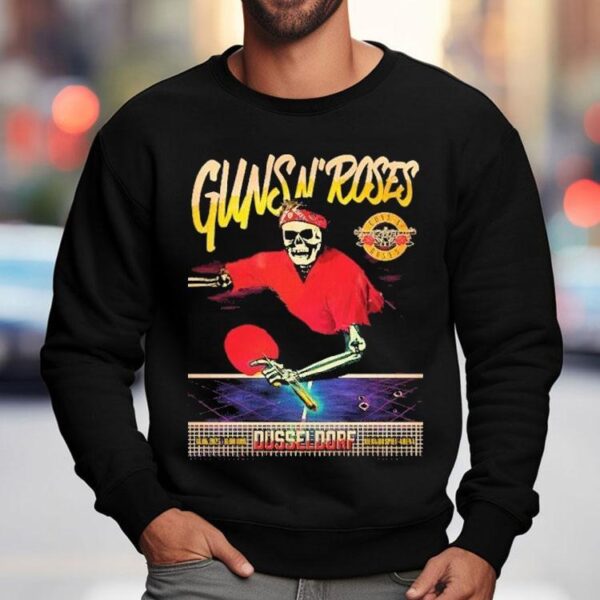 Guns N’ Roses Dusseldorf June 18, 2025 Merkur Spiel Arena Skeleton Shirt