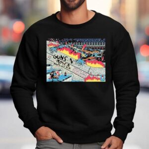 Guns N Roses In Barcelona At Estadi Olimpic Lluis Companys Jun Sweatshirt