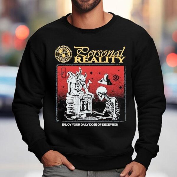Hasan Piker Personal Reality Enjoy Your Daily Dose Of Deception Skeleton Devil Computer Shirt