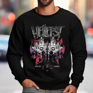 Hellfest Out Of Bounds Skyline On June Skull Sweatshirt