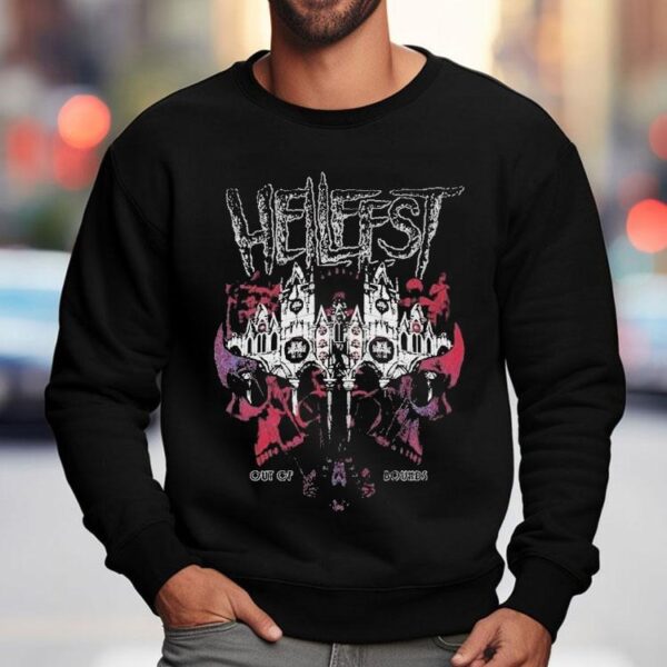 Hellfest Out Of Bounds Skyline On June 19-22 2025 Skull Shirt