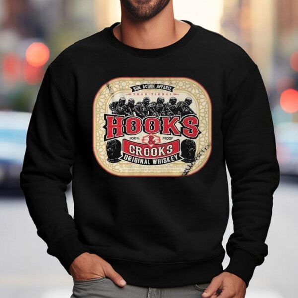 Hooks And Crooks Side Action Traditional 100% Proof Shirt