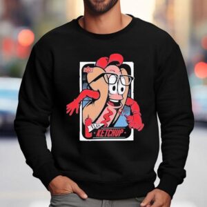 Hot Dog Ketchup Cleveland Team Sweatshirt