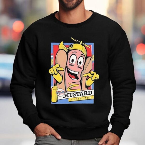 Hot Dog Mustard Cleveland Team Shirt